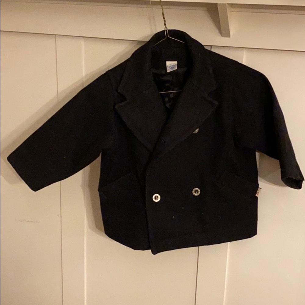 Petit Bateau dark blue pea coat